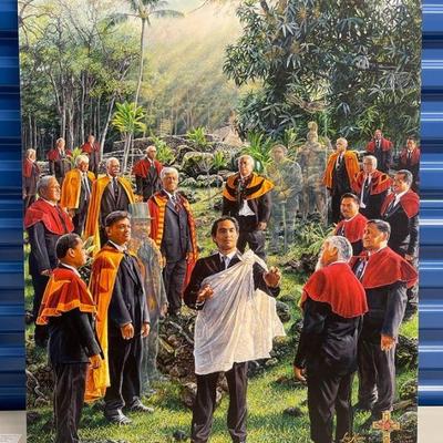 BAP416 - Limited Edition Giclee Print on Canvas By Leohone - Ke Aloha Hoahanau (aka Royal Order)