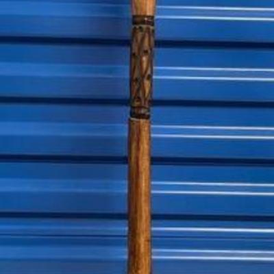 BAP307 Carved Wooden Spear