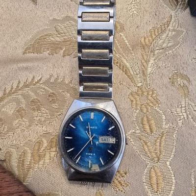 Seiko blue dial quartz