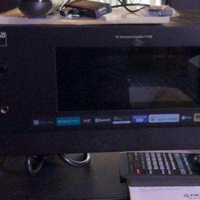 NAD AV Surround Amplifier T778 With Remotes And NAD 4 Port USB 2.0 Hub Cart Not Included