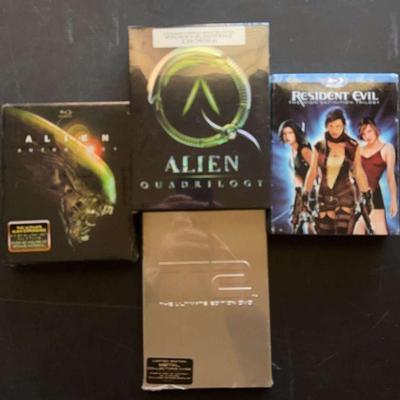 New DVD Blu-Ray Alien Quadrulogy, Resident Evil, Terminator, Alien Anthology