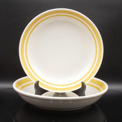 Leopoldo Piezi Stoviglierie Large Hand Painted Serving Bowls (Set of 2)