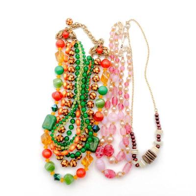 Lot of 3 Vintage Beaded Necklaces