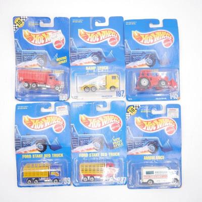 Lot of 6 Vintage Mattel Hot Wheels Trucks - Unopened