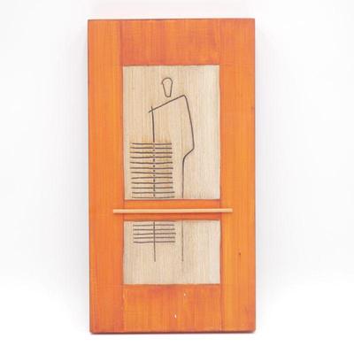 Unique Abstract Wood Wall Art Signed by Rua Pratti