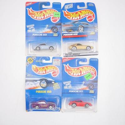 Lot of 4 Vintage Mattel Porsche Hot Wheels - Unopened
