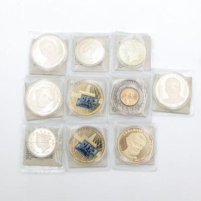 Assortment of 10 American Mint Commemorative Proof Coins