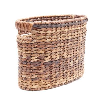 Woven Rattan Magazine Basket