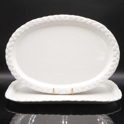 Pair of Este Ceramiche Large Serving Platters
