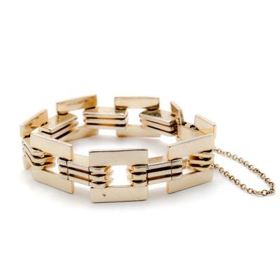 Monet Retro Square Link Bracelet