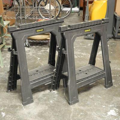 Pair of Stanley Folding Saw Horses
