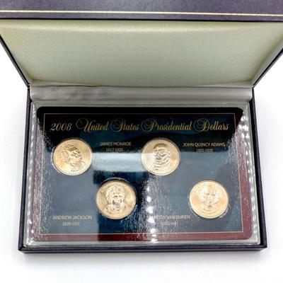 The United States Commemorative Gallery 2008 U.S. Presidential Dollars 4pc Set