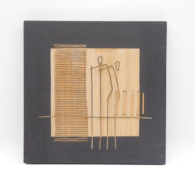 Unique Wood Abstract Wall Art Signed by Rua Pratti