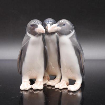 Royal Copenhagen Porcelain Penguins Figurine