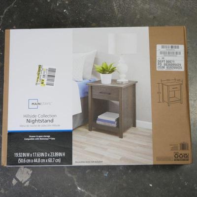 Mainstays Hillside Collection Nightstand - New in Box