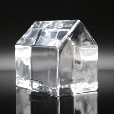 Simon Pearce Solid Glass House Sculpture