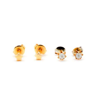 Two Pairs of Stud Earrings