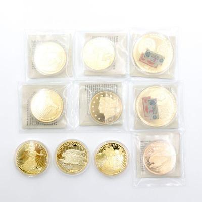 Lot of 10 Commemorative Proof Coins