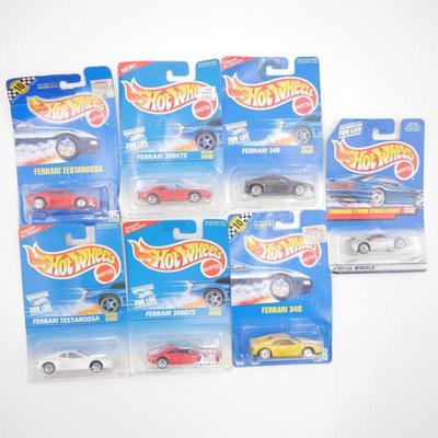 Lot of 7 Vintage Mattel Ferrari Hot Wheels - Unopened