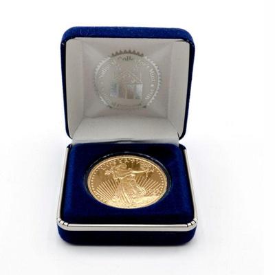 National Collector's Mint 24k Gold Plated 1933 Double Eagle Tribute Proof