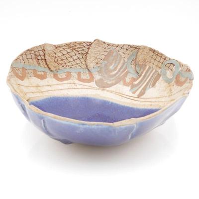 Ellen Hill Studio Pottery Fish Themed Bowl