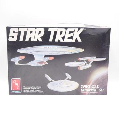 AMT/ERTL 1988 Star Trek 3pc U.S.S. Enterprise Set 1/2500 Model Kit - New