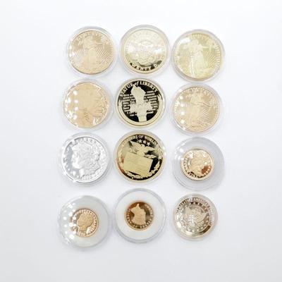 Lot of 12 Commemorative Proof Coins