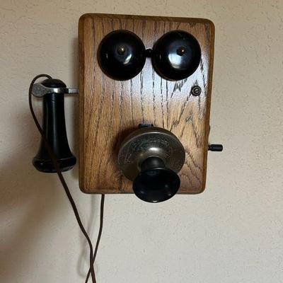 Ha105v antique kellogg wall phone