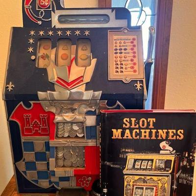 Ha120v vintage mills novelty co slot machine