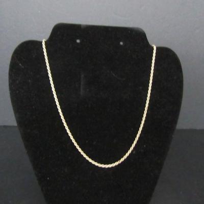 Sterling 20" 2mm Rope Chain with Lobster Claw Clasp - TW 10.2g