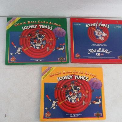 Vintage 1990 Upper Deck Comic Ball Series 1 Trading Card Complete 3-Book Set
