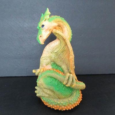 Vintage 1980s Dragon Keep "Talon" 5201 by Marty Sculptures Inc. with Swarovski Crystals - 10½" Tall