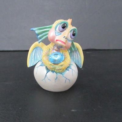 Vintage Franklin Mint Limited Edition Baby Mood Dragon "Pouty" - With COA