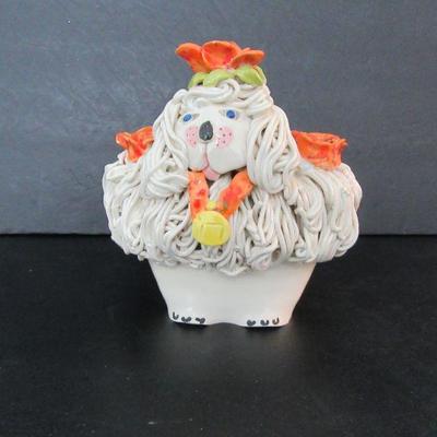 Vintage Spaghetti Poodle Menorah - Incised IIPE 5763 102 - 6¼" Tall