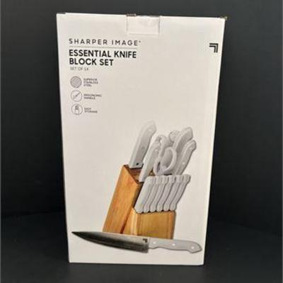 New In Box Sharper Image Cutlery Set .jpg