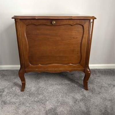 Vintage Cherry Permacraft Record Cabinet .jpg