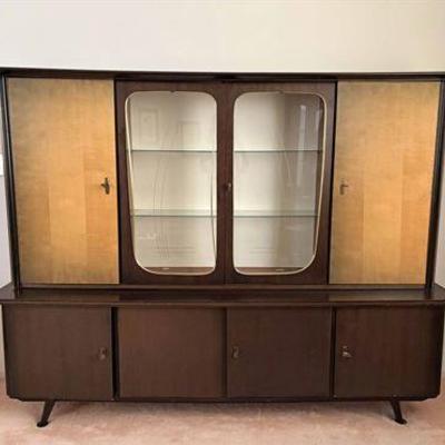 Mid Century Breakfront Display Cabinet.jpg