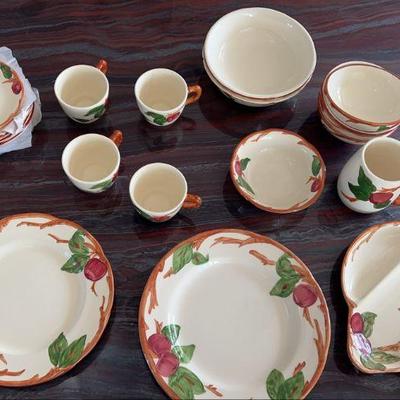 Vintage Franciscan Ware Apple Dishes Circa 1950s
