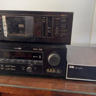 Naim audio, Yamaha Receiver, Nakamichi Tape Deck- Needs Cleaning And May Need Work, But all Turn On
