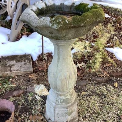 $99 concrete birdbath