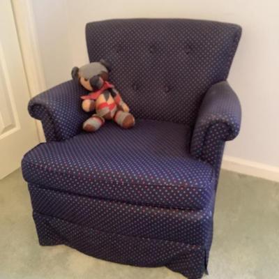 $58 upholstered chair 29"H 32"W 30"depth