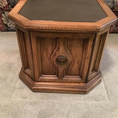 $70 each wooden end tables 21"H 25"x25"-2 in the sale