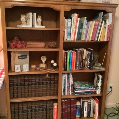 Sold $50 wooden bookcase 60"H 48"W 12"depth