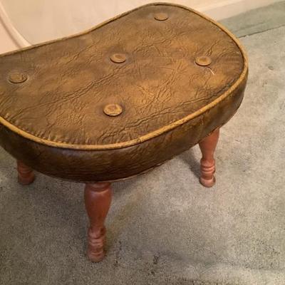 Sale Photo Thumbnail #135: $25 Vintage stool, as is, 11"H 17" x 12"