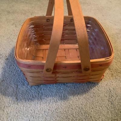 $24 Longaberger with handles and plastic liner 