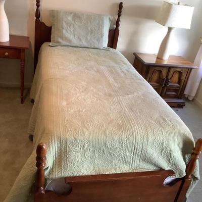$95 each matching twin beds includes mattress/boxspring 48"headboard 27"footboard