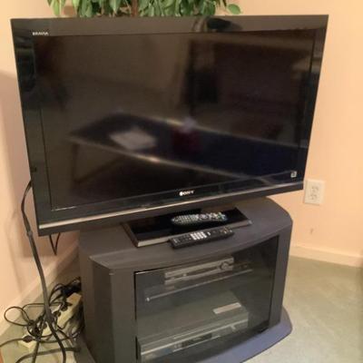 $75 Sony 40" TV with remote, $20 Toshiba DVD player, $20 Sony VHS player