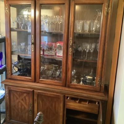 $195 for the buffet bottom, $85 for the display top or $280 the China cabinet 79"H 57"W 17"depth 