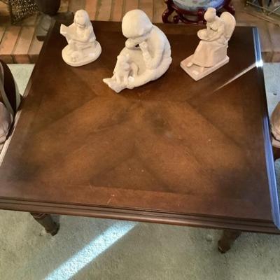 $58 square wooden table 16"H 30" x 30"