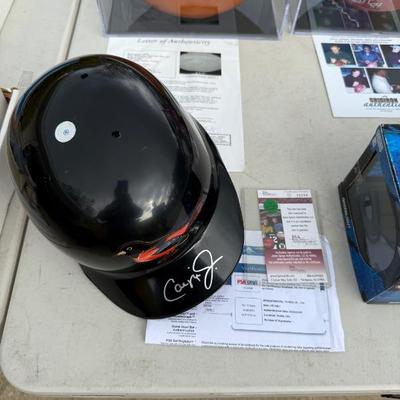 Cal Ripken Autographed Helmet with COA 